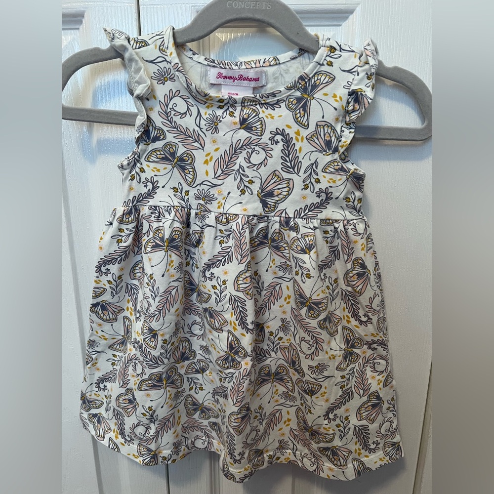 Tommy Bahama Kids Dress with Butterfly and Leaf Print